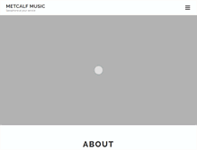 Tablet Screenshot of metcalfmusic.com